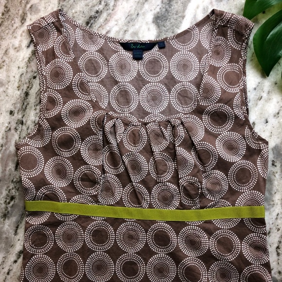 Boden Geometric Circle Pattern Blouse Tank - Picture 3 of 6